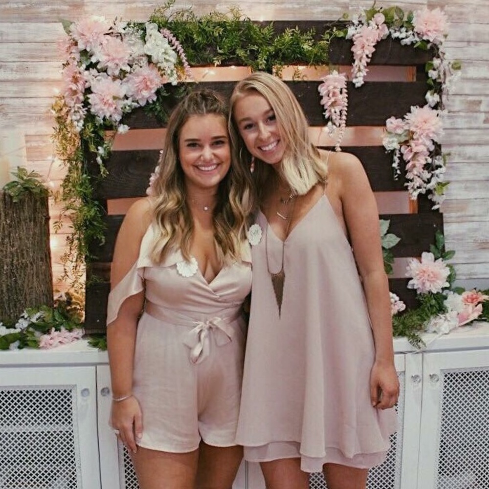 Champagne romper (left)